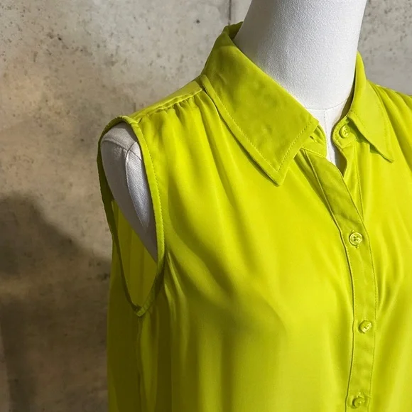 Express Lime Green Sleeveless Tank Top | Y2K | Women’s Size Small - Picture 4 of 6